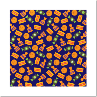 Halloween Seamless Pattern Posters and Art